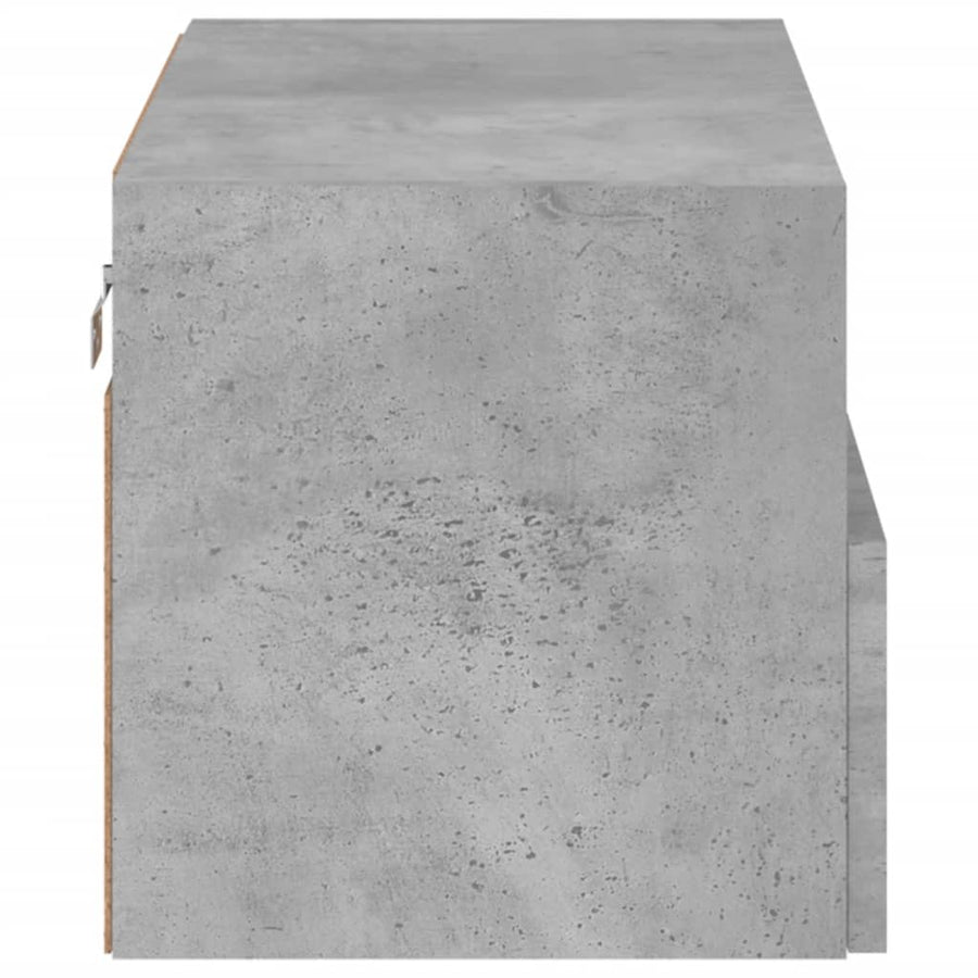 Tv-Wandmeubel 60X30X30 Cm Bewerkt Hout Betongrijs
