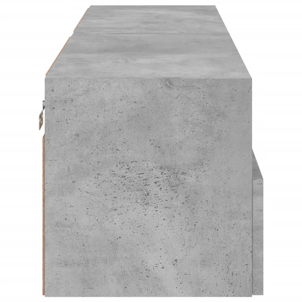 Tv-Wandmeubels 2 St 60X30X30 Cm Bewerkt Hout Betongrijs