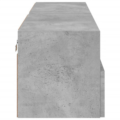 Tv-Wandmeubels 2 St 60X30X30 Cm Bewerkt Hout Betongrijs