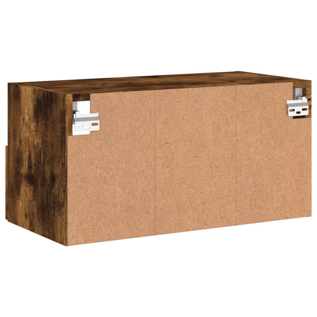Tv-Wandmeubel 60X30X30 Cm Bewerkt Hout Gerookt Eikenkleurig