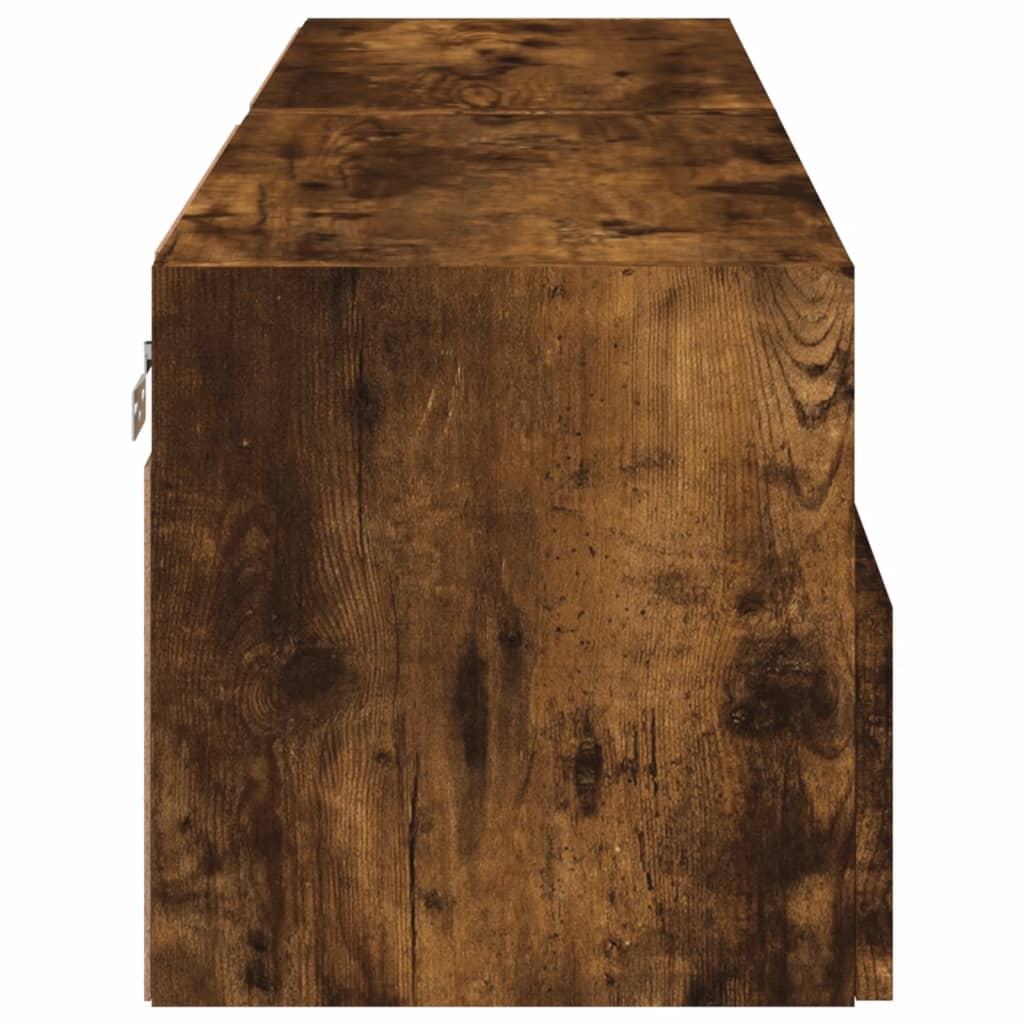 Tv-Wandmeubels 2 St 60X30X30 Cm Bewerkt Hout Gerookt Eikenkleur
