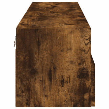 Tv-Wandmeubels 2 St 60X30X30 Cm Bewerkt Hout Gerookt Eikenkleur