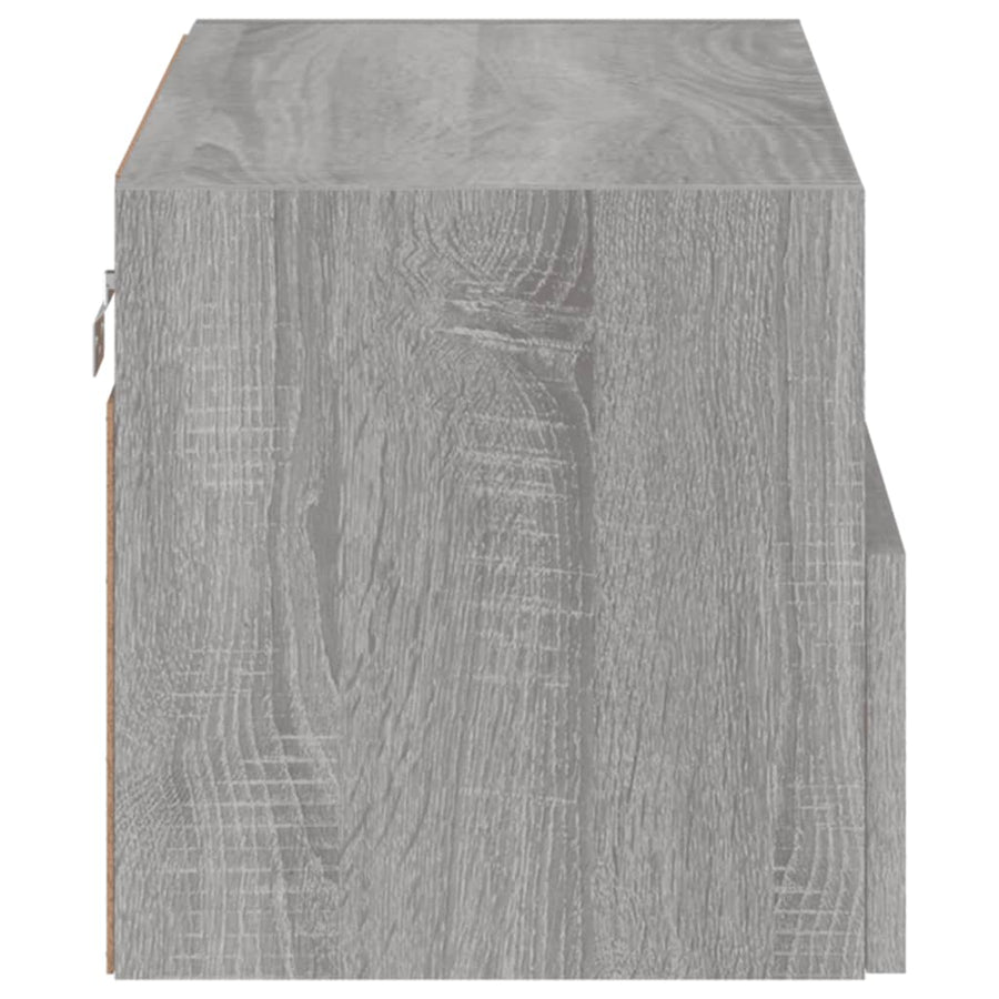 Tv-Wandmeubel 60X30X30 Cm Bewerkt Hout Grijs Sonoma Eikenkleur