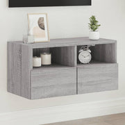 TV cabinet 60x30x30 cm engineered wood grey Sonoma oak colour