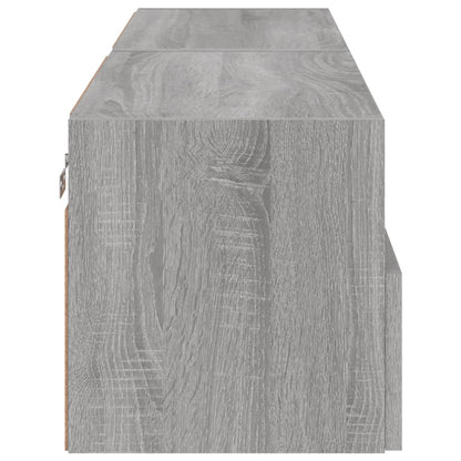 Tv-Wandmeubels 2 St 60X30X30 Cm Bewerkt Hout Grijs Sonoma Eiken