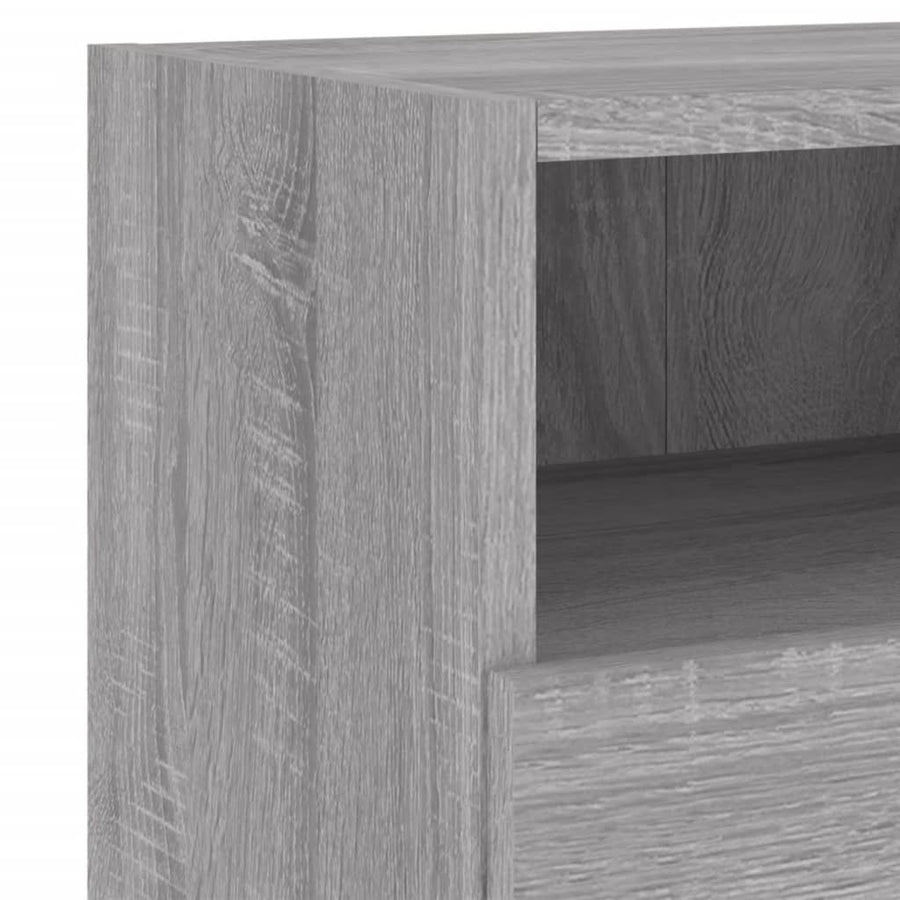 Tv-Wandmeubels 2 St 60X30X30 Cm Bewerkt Hout Grijs Sonoma Eiken