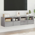 Tv-meubel 60x30x30 cm bewerkt hout grijs sonoma eiken