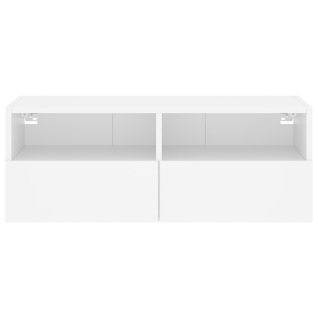 Tv-Wandmeubel 80X30X30 Cm Bewerkt Hout 1 80 cm Wit