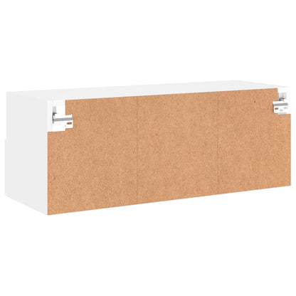 Tv-Wandmeubel 80X30X30 Cm Bewerkt Hout 1 80 cm Wit
