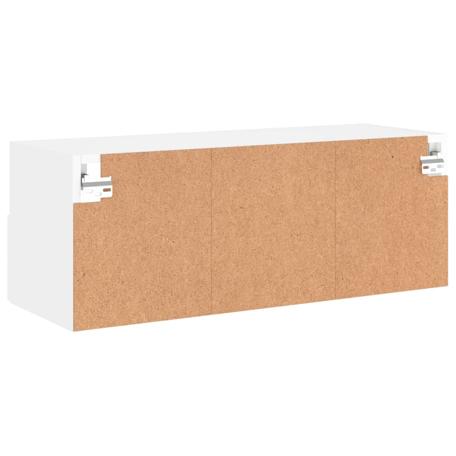 Tv-Wandmeubel 80X30X30 Cm Bewerkt Hout 1 80 cm Wit