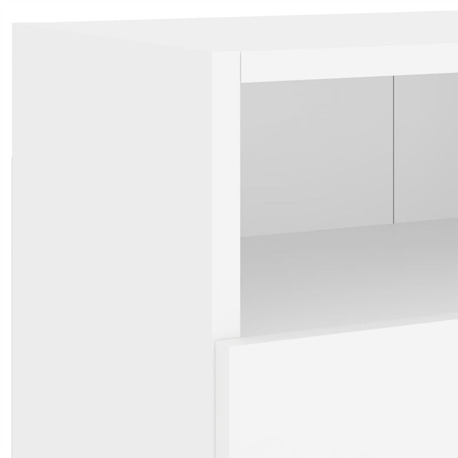 Tv-Wandmeubel 80X30X30 Cm Bewerkt Hout 1 80 cm Wit