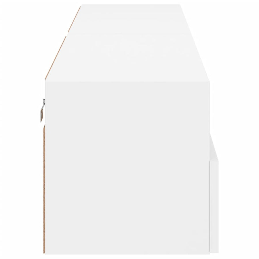 Tv-Wandmeubels 2 St 80X30X30 Cm Bewerkt Hout Wit