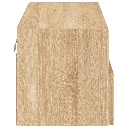 Tv-Wandmeubel 80X30X30 Cm Bewerkt Hout Sonoma Eikenkleurig