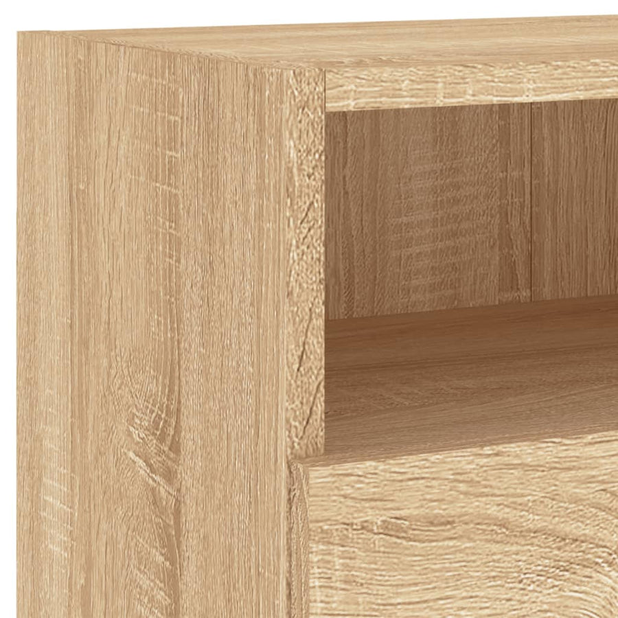 Tv-Wandmeubel 80X30X30 Cm Bewerkt Hout Sonoma Eikenkleurig