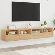 TV cabinets 2 pcs 80x30x30 cm engineered wood Sonoma oak colour