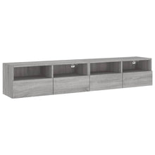 Tv-Wandmeubels 2 St 80X30X30 Cm Bewerkt Hout Grijs Sonoma Eiken