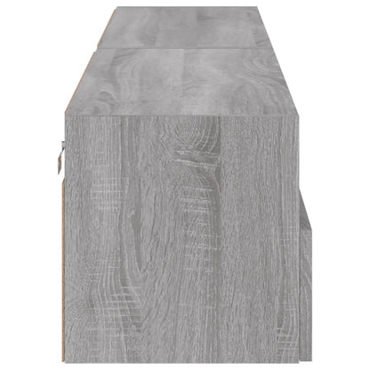 Tv-Wandmeubels 2 St 80X30X30 Cm Bewerkt Hout Grijs Sonoma Eiken