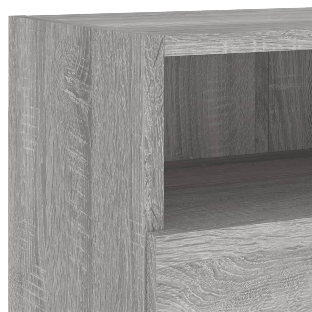 Tv-Wandmeubels 2 St 80X30X30 Cm Bewerkt Hout Grijs Sonoma Eiken
