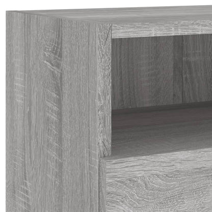 Tv-Wandmeubels 2 St 80X30X30 Cm Bewerkt Hout Grijs Sonoma Eiken
