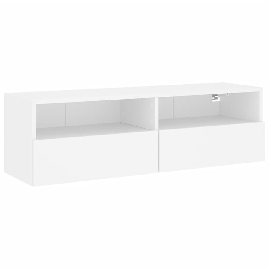 Tv-Wandmeubel 100X30X30 Cm Bewerkt Hout Wit