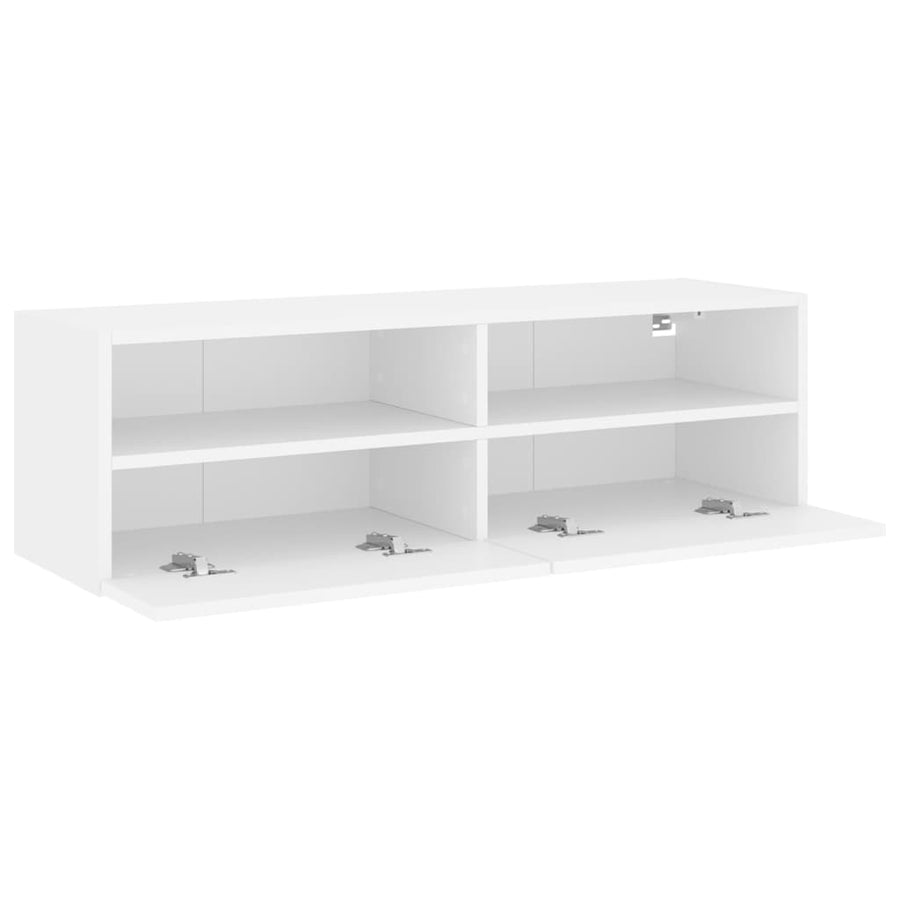 Tv-Wandmeubel 100X30X30 Cm Bewerkt Hout Wit