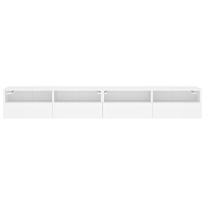 Tv-Wandmeubels 2 St 100X30X30 Cm Bewerkt Hout Wit