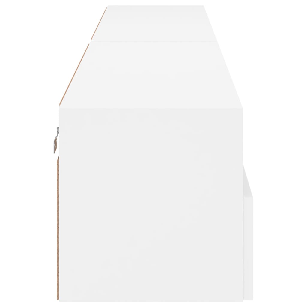Tv-Wandmeubels 2 St 100X30X30 Cm Bewerkt Hout Wit