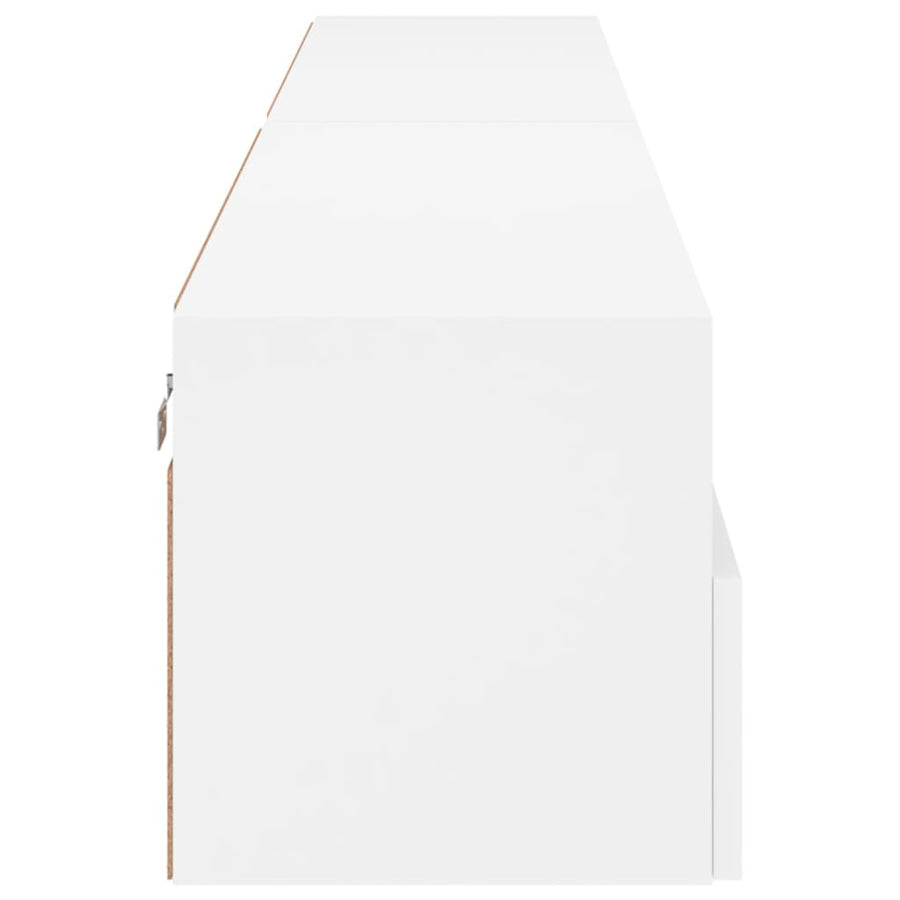 Tv-Wandmeubels 2 St 100X30X30 Cm Bewerkt Hout Wit