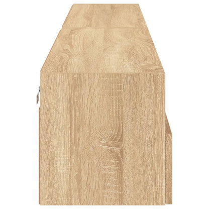Tv-Wandmeubels 2 St 100X30X30 Cm Hout Sonoma Eikenkleurig