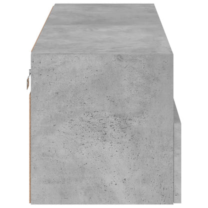 Tv-Wandmeubel 100X30X30 Cm Bewerkt Hout Betongrijs