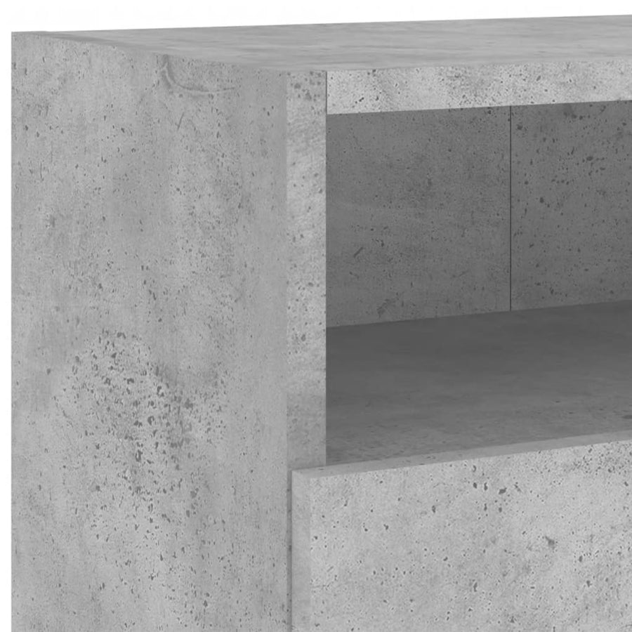 Tv-Wandmeubel 100X30X30 Cm Bewerkt Hout Betongrijs