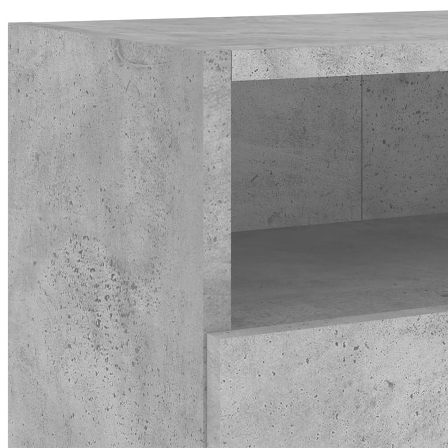 Tv-Wandmeubels 2 St 100X30X30 Cm Bewerkt Hout Betongrijs