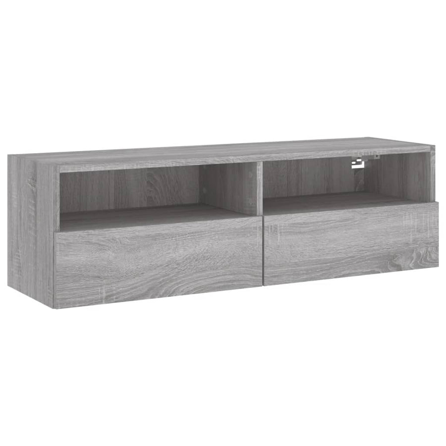Tv-Wandmeubel 100X30X30 Cm Bewerkt Hout Grijs Sonoma