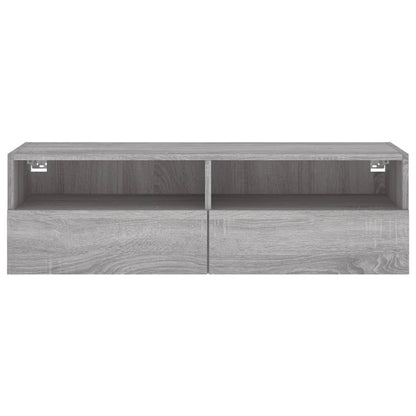 Tv-Wandmeubel 100X30X30 Cm Bewerkt Hout Grijs Sonoma