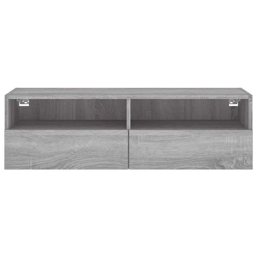 Tv-Wandmeubel 100X30X30 Cm Bewerkt Hout Grijs Sonoma