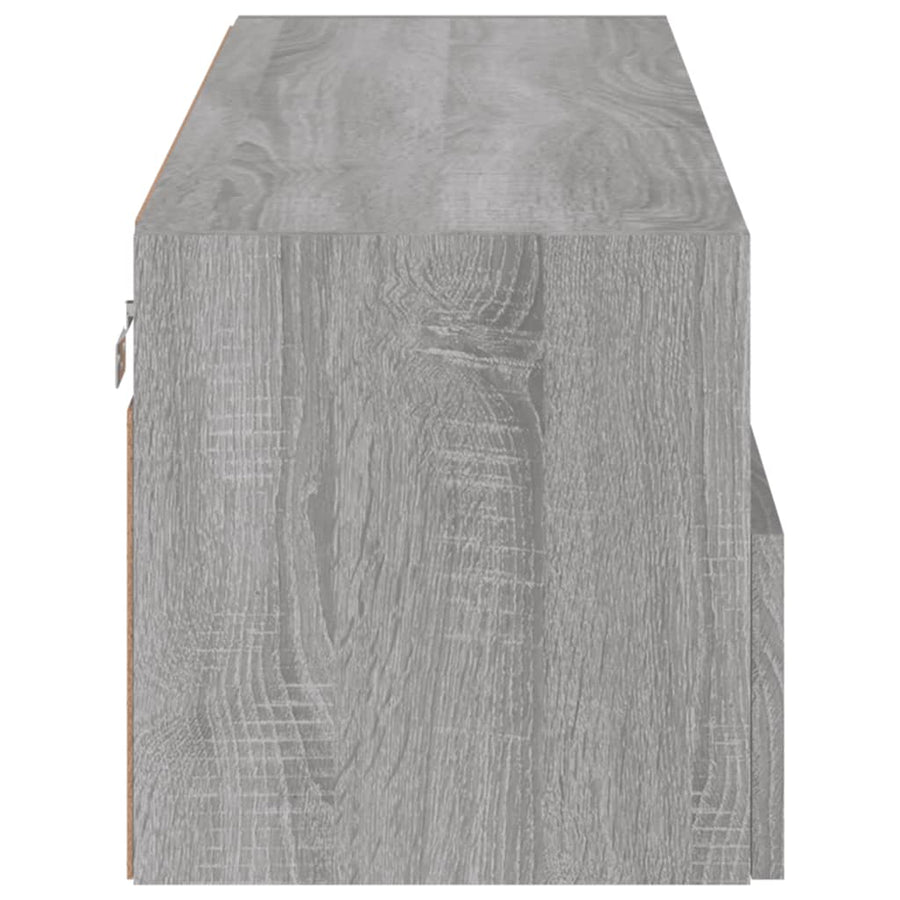 Tv-Wandmeubel 100X30X30 Cm Bewerkt Hout Grijs Sonoma