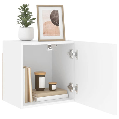 Tv-wandmeubel 40,5x30x40 cm bewerkt hout wit