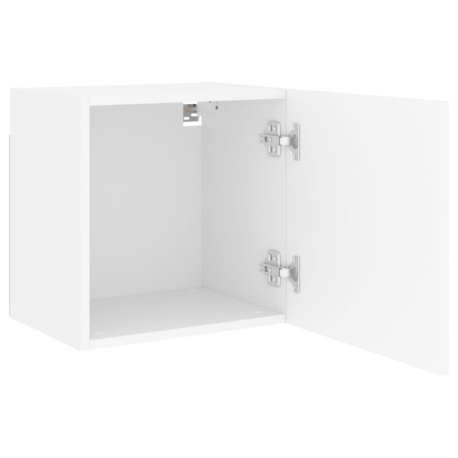Tv-Wandmeubels 2 St 40,5X30X40 Cm Bewerkt Hout Wit