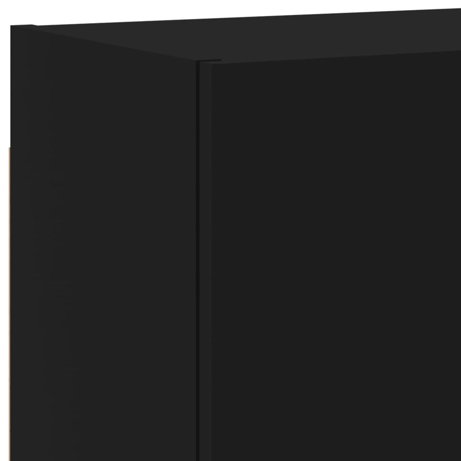 Tv-Wandmeubels 2 St 40,5X30X40 Cm Bewerkt Hout Zwart