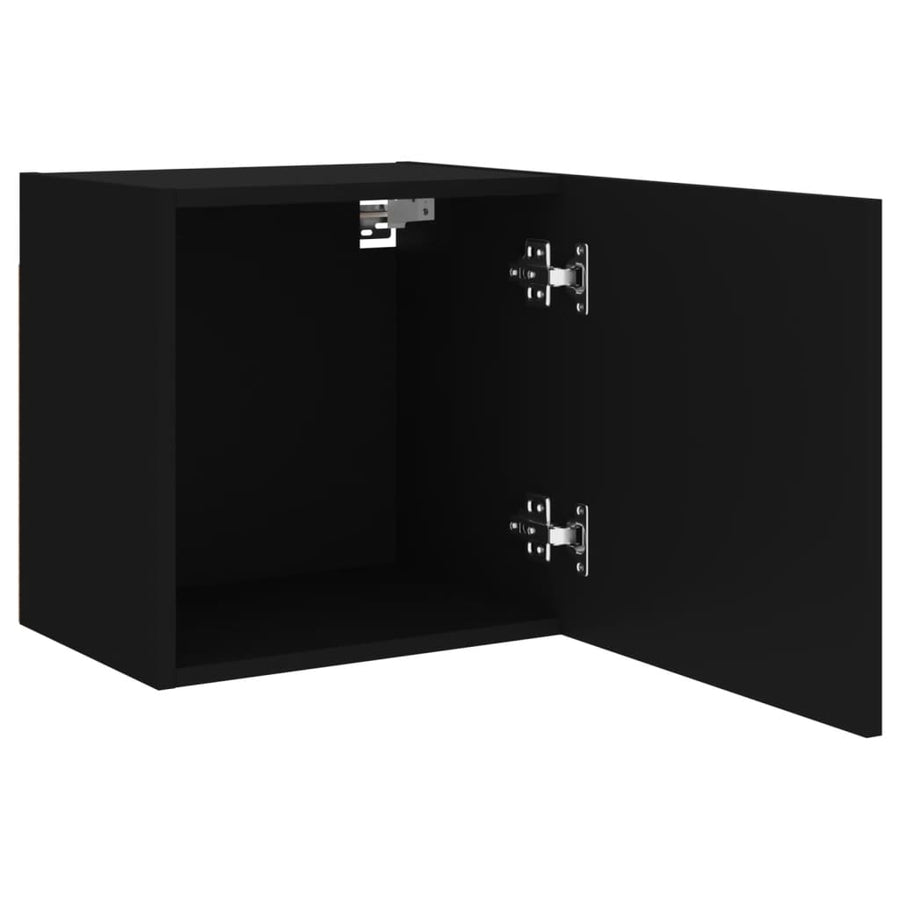 Tv-Wandmeubels 2 St 40,5X30X40 Cm Bewerkt Hout Zwart