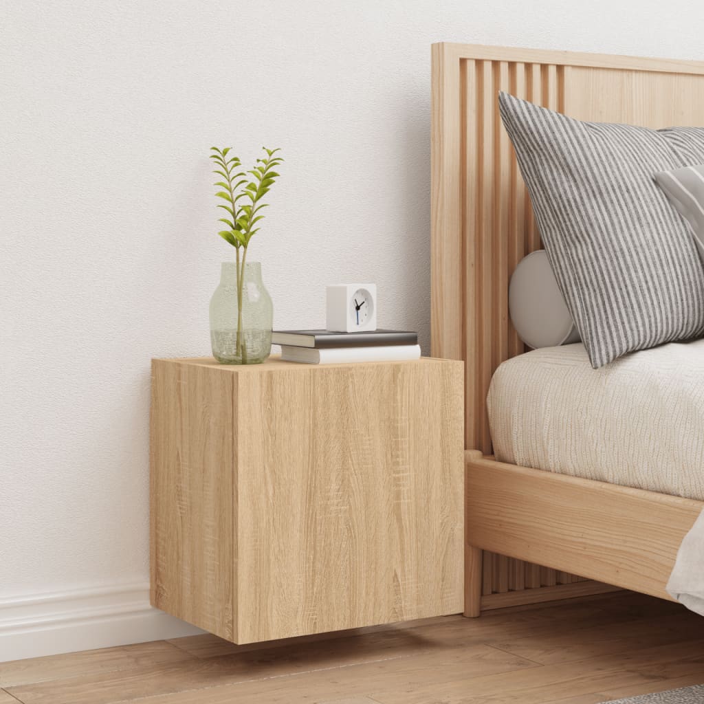 Tv-Wandmeubel 40,5X30X40 Cm Bewerkt Hout Sonoma Eikenkleurig