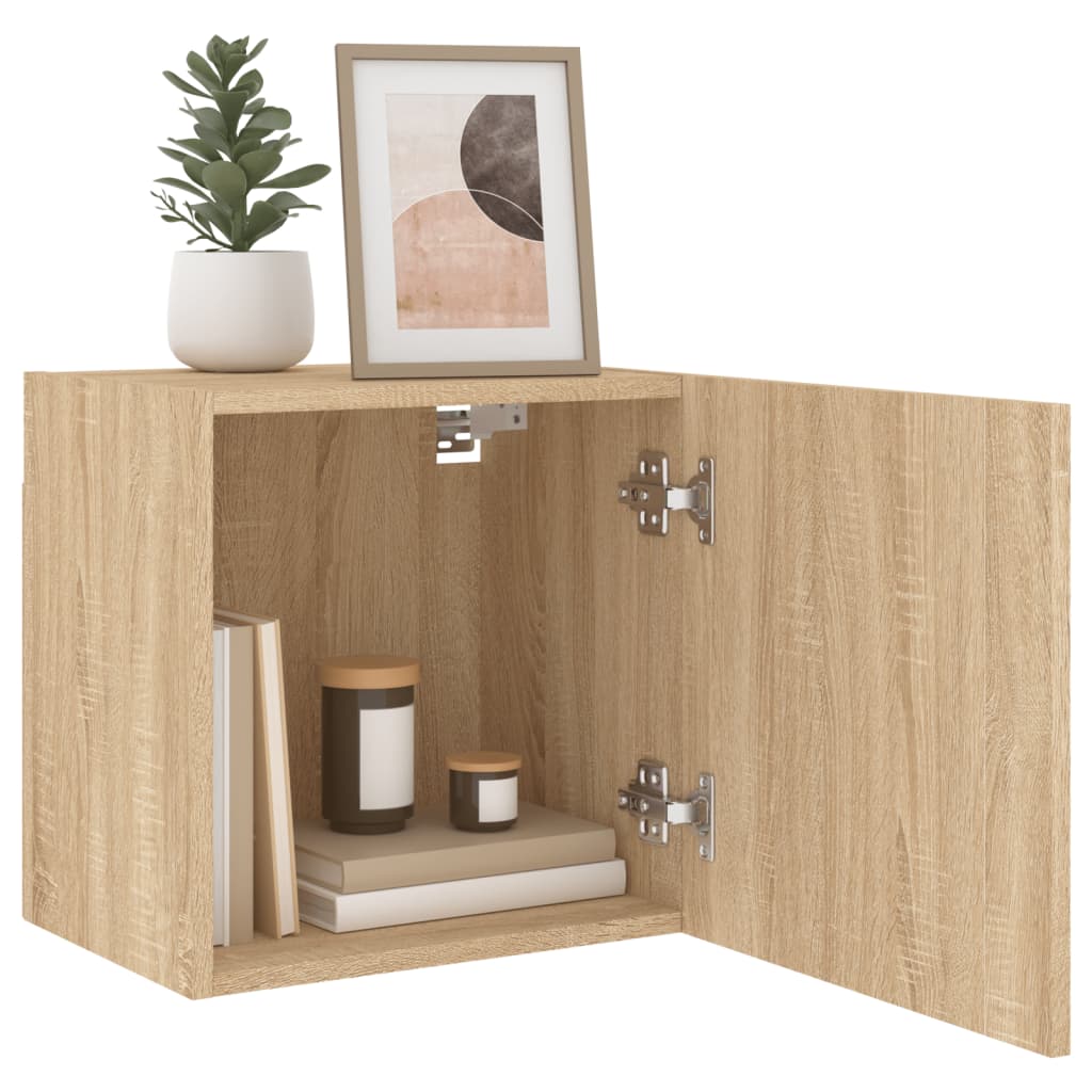 Tv-Wandmeubel 40,5X30X40 Cm Bewerkt Hout Sonoma Eikenkleurig