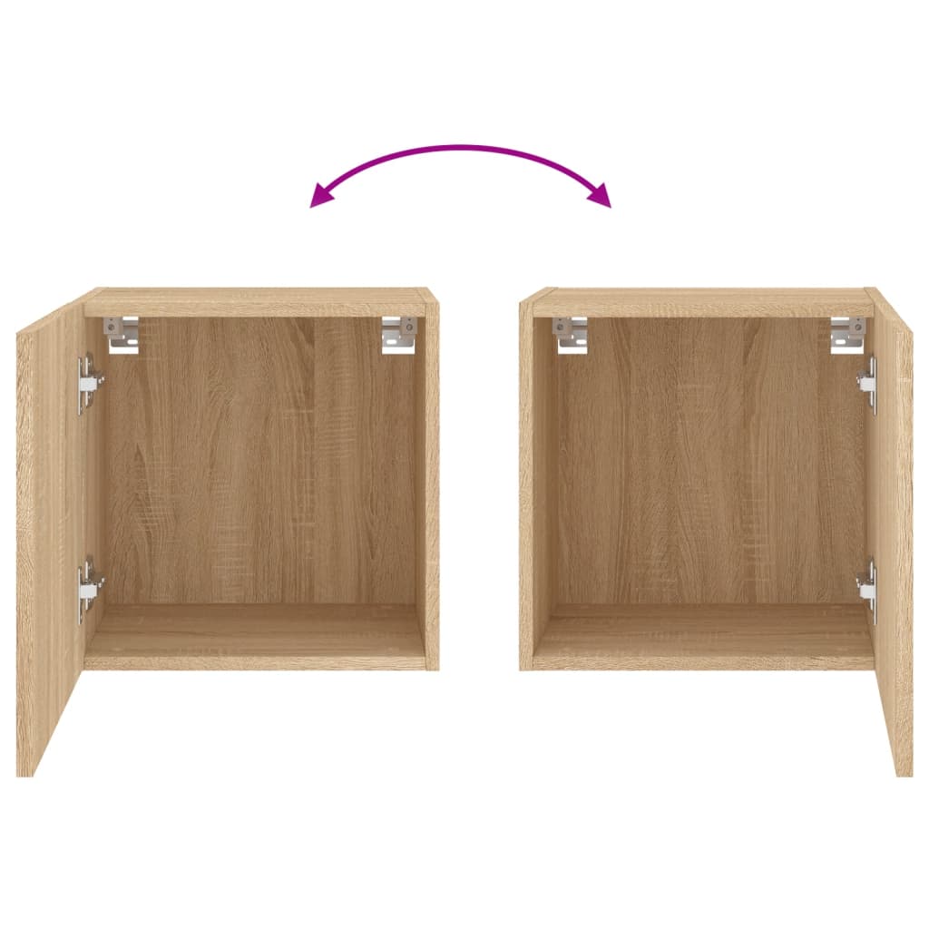 Tv-Wandmeubel 40,5X30X40 Cm Bewerkt Hout Sonoma Eikenkleurig