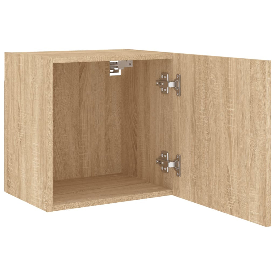 Tv-Wandmeubels 2 St 40,5X30X40 Cm Hout Sonoma Eikenkleurig