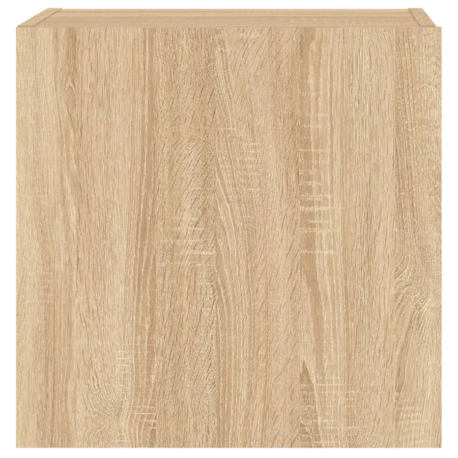 Tv-Wandmeubels 2 St 40,5X30X40 Cm Hout Sonoma Eikenkleurig