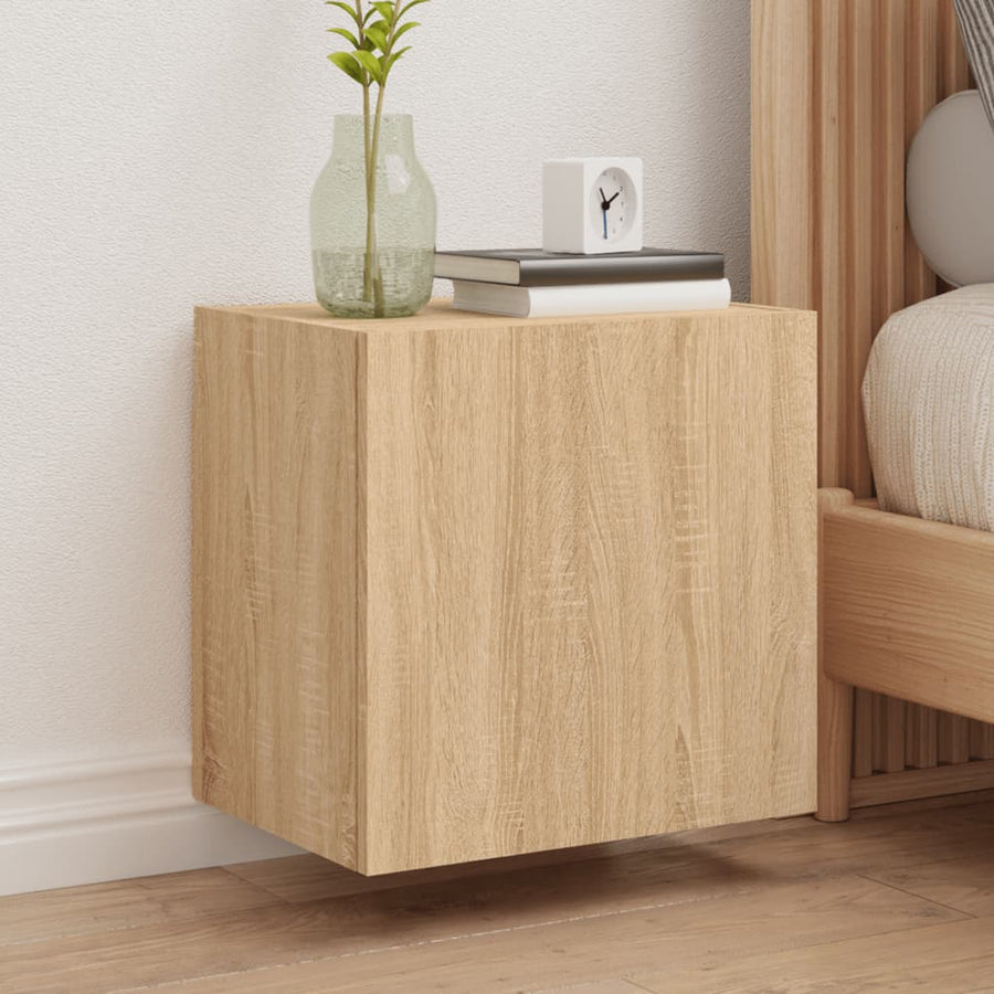 Tv-Wandmeubels 2 St 40,5X30X40 Cm Hout Sonoma Eikenkleurig