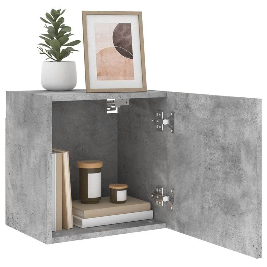 Tv-Wandmeubel 40,5X30X Bewerkt Hout 1 40 cm Betongrijs