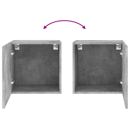 Tv-Wandmeubel 40,5X30X Bewerkt Hout 1 40 cm Betongrijs