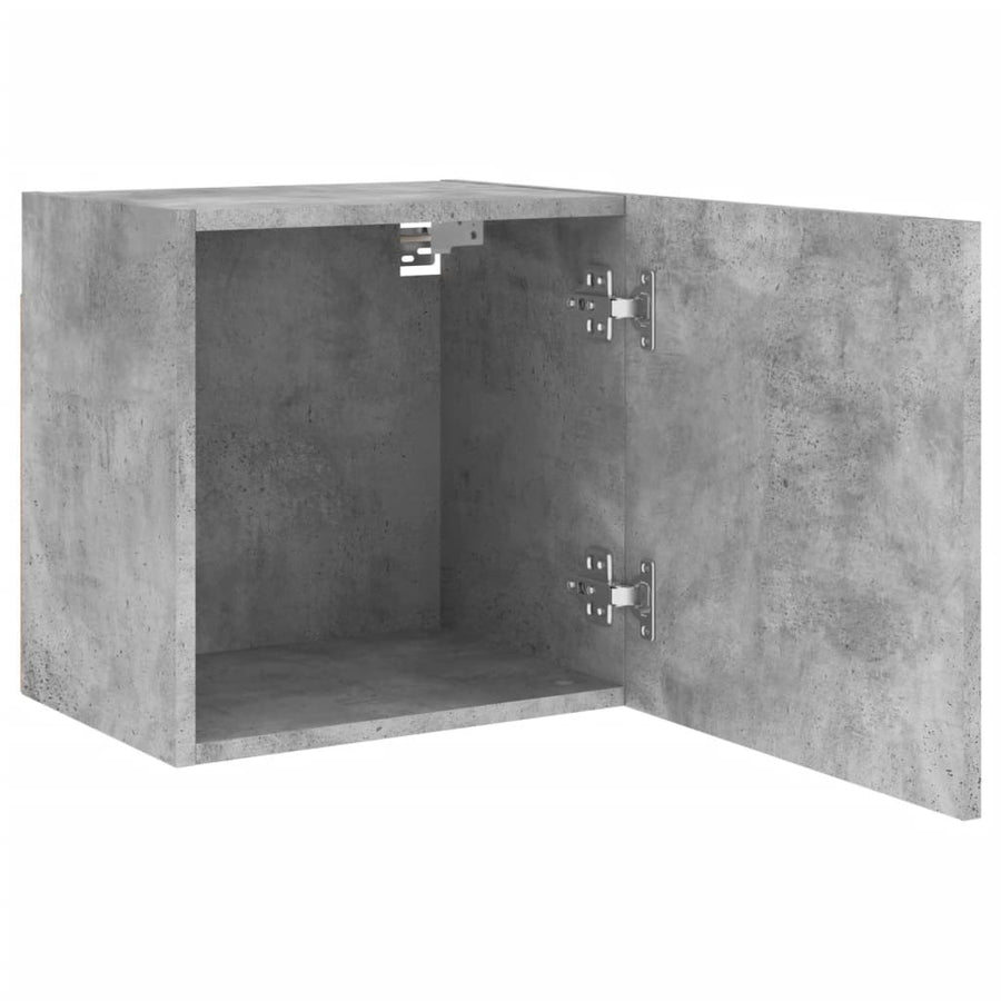 Tv-Wandmeubels 2 St 40,5X30X40 Cm Bewerkt Hout Betongrijs