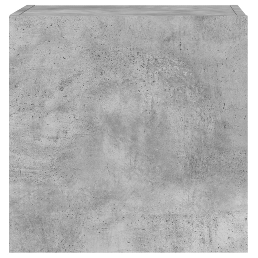 Tv-Wandmeubels 2 St 40,5X30X40 Cm Bewerkt Hout Betongrijs
